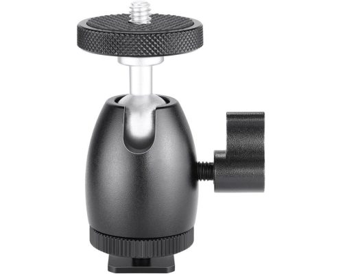 NEEWER Vakucsatlakozóra Helyezhető Gömbfej – Gömbfej + Hot Shoe adapter 