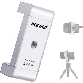   NEEWER Okostelefon Tripod Átalakító Clip (1/4"-Cold Shoe Mobil állvány adapter)