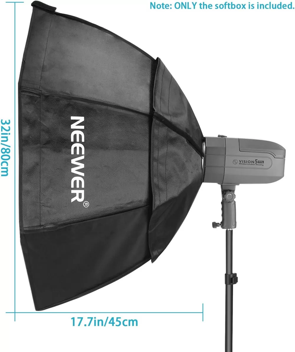 NEEWER 80cm Octagon Bowens Softbox + Rács (Nyolcszög Stúdió-