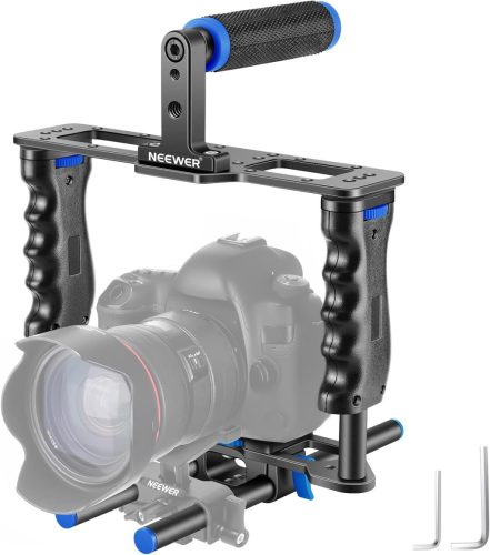 NEEWER Univerzális Kamera Videó Ketrec / Alumínium Rig Cage (Kék)