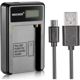   NEEWER Sony NP-F550/ F750/ F960/F970 NP-FM50/FM70/FM90 Akkumulátor USB-Töltő