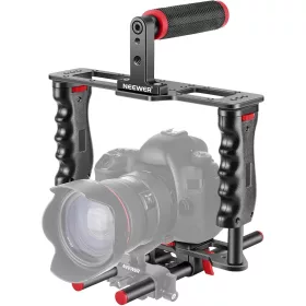   NEEWER Univerzális Kamera Videó Ketrec / Alumínium Rig Cage (Piros)