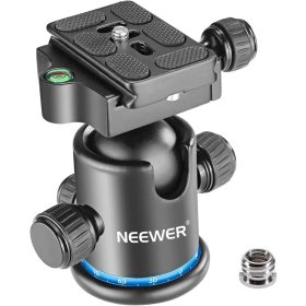   NEEWER 360° Panoráma Gömb Állványfej - Ball head (Gyorskioldó-val) - Kék-Fekete