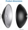 NEEWER Fotóstúdió Beauty Dish -Stúdió & Rendszer-vaku Bowens Reflector Tálca