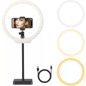   NEEWER H-15B 25cm LED Körfény - Asztali 3200-5500K Körlámpa Ringlight
