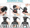 NEEWER Gömbfej Adapter -Videó-Tripod Állvány-Átalakító (75mm)