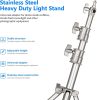 NEEWER Stúdióállvány Dönthető Spigot & 1/4"-fejjel -Rozsdamentes Acél (108-300cm)