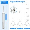 NEEWER Stúdióállvány Dönthető Spigot & 1/4"-fejjel -Rozsdamentes Acél (108-300cm)