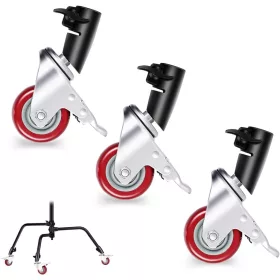   NEEWER Professzionális Állvány Görgős Kit - 75mm (3db) -Fekete