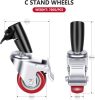 NEEWER Professzionális Állvány Görgős Kit - 75mm (3db) -Fekete