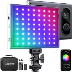   NEEWER RGB190 Smart Fotós LED Lámpa - Színes 3200-5600K 2200Lux Videólámpa -2600mAh