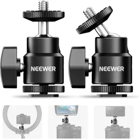   NEEWER 1/4" Hot Shoe Mount Vakupapucs-Gömbfejes Adapter / Vakucsatlakozó Adapter (2db)