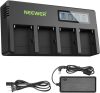 NEEWER Sony NP-F Akkumulátortöltő -4-Csatornás LCD NP-F550 F570 F750 F950 F960 F980 Charger