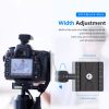 NEEWER U-50 Arca Univerzális Fotós Gyorskioldó Plate + QR Lemez  -Fém 1/4” Univerzális Lemez (Fekete)