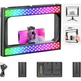   NEEWER RGB-A111 Mobil/ Okostelefon RGB-LED Videó Rig Kit - Színes LED