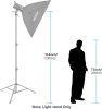 NEEWER Stúdióállvány (3db) -Rozsdamentes Acél (99-290cm)