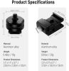 NEEWER 8in1 Vakupapucs-1/4" (4db) & Vaku-tartó Cold-Shoe-Állvány-1/4" (4db) Átalakító Stúdió-adapter Kit