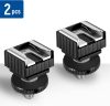NEEWER Cold Shoe-1/4" Vakupapucs Adapter -Stúdió Hot Shoe Vakucsatlakozó Csatlakozó (2db)