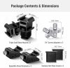 NEEWER 8in1 Vakupapucs-Adapter -Vaku-tartó Cold-Shoe & Csavar & Takaró Kit (8db)