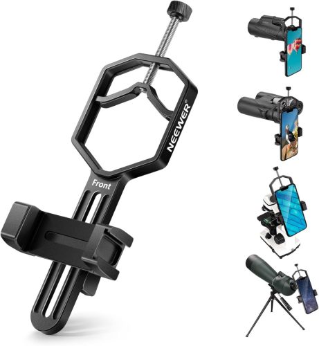 NEEWER Mobil-Távcső-rögzítő Átalakító -Okostelefontartó Mono-Binocular Mikroszkóp tartó (Nagy)