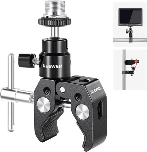 NEEWER Crab Clamp Articulated Mini Gömbfej -Fotós Szuper Bilincs (ST48)