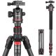 NEEWER N55C Carbon Fiber Kamera Utazó-állvány / Szénszálas Tripod (195cm)