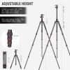 NEEWER N55C Carbon Fiber Kamera Utazó-állvány / Szénszálas Tripod (195cm)