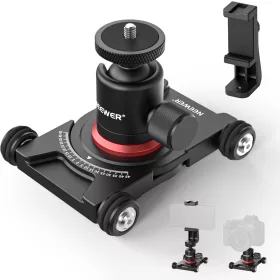   NEEWER Fotós Slider -Kamera/ Mobil/ Okostelefon Dolly Golyós fejjel és Telefon tartóval