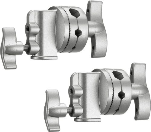 NEEWER Nagy Teherbírású 2.5" Forgatható Stúdió-álvány Fej Adapter -1/2" 1/4" 3/8" 5/8" Spigot (2db)