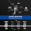 NEEWER Nagy Teherbírású 2.5" Forgatható Stúdió-álvány Fej Adapter -1/2" 1/4" 3/8" 5/8" Spigot (2db)