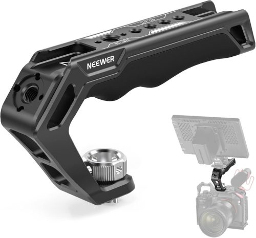 NEEWER Cold-ShoeRail Felső Fogantyú -1/4" & 3/8" & ARRI Kamera Rig Top Handle
