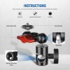 NEEWER C-Stand Stúdió-állvány Magic-Arm & Gömbfejes Adapter (UA004) mount