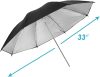 NEEWER Professional Fényvisszaverő Fotós Ernyő - 84cm (fekete/ezüst) (2db)