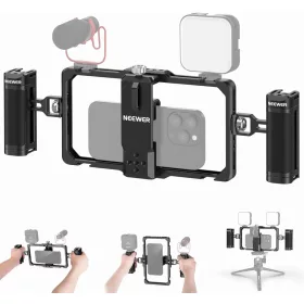   NEEWER Okostelefon ketrec & 2x Oldalfogantyú Kit / Rig Vlogging Készlet (PA009)