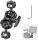 NEEWER 3/8"-1/4" Rögzítő Bilincs Adapter & Dupla-Gömbfej Magic Arm (UA011)