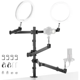   NEEWER 5-Karos Asztalra Rögzíthető Kameraállvány - LED/ Mikrofon/ Kamera/ Laptop-tartó Stand