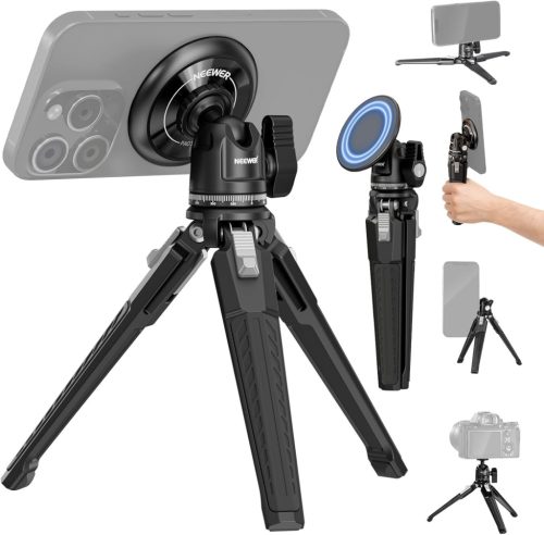 NEEWER MagSafe-Mágneses Mobiltelefon Állvány Adapter -MagSafe-Tripod Átalakító korong