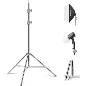 NEEWER Stúdiófényállvány -Rozsdamentes Acél (86-190cm)