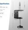 NEEWER Mini C-Clamp Asztalrögzítő Bilincs -1/4" 3/8" (2db)