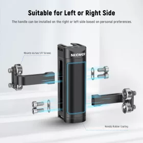   NEEWER Kamera Rig-Cage Oldal-kar Dupla-1/4"-csavarral - Fotós Side-Handle (CA022H)
