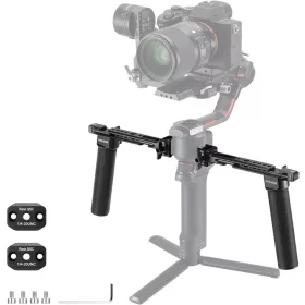   NEEWER Kétfogantyús Gimbal-tartó Kit -DJI RS, Ronin, NATO 1/4" 3/8" Stabilizátor Markolat (2db)