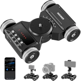   NEEWER DL300 Kamera-vezérlő elektromos-kocsi Dolly-Car Kit -2.4Ghz Motoros Kamerakocsi