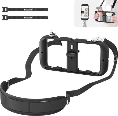 NEEWER Mobil Okostelefonos Videós Rig Cage -PA025 Vlog Ketrec