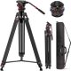 NEEWER Pro Carbon Fiber Fluid Head Kamera Állvány / Videó Tripod (198cm)