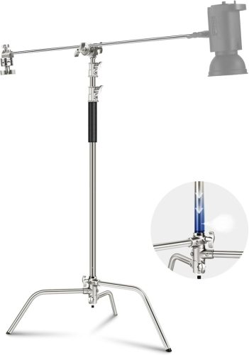 NEEWER 330cm Acél C- Stand Stúdióállvány + Boom Kar