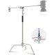 NEEWER 330cm Acél C- Stand Stúdióállvány + Boom Kar