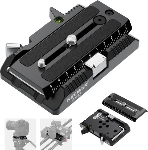 NEEWER 120mm Állvány Gyorskioldó Lemez és Bilincs Készlet - Fluid Head