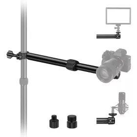   NEEWER Fotós 30-51cm Teleszkópos kar -1/4"& 5/8" Kamera/ LED/ Vaku/ Mikrofon tartó Extension Arm