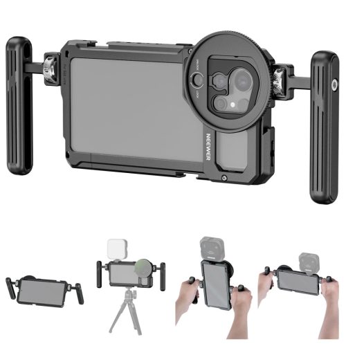 NEEWER Samsung S22 Ultra Fém Videós Okostelefon Rig-Cage -Ketrec Készlet