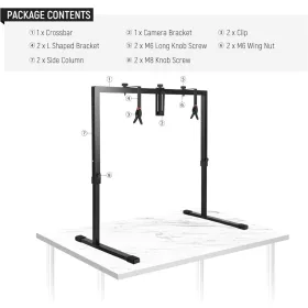   NEEWER ST100 Asztali Fotós Rögzítőállvány Mount -Acél Tárgyfotós Asztali Kit (100cm)